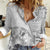 Samoa Siapo Elegant Women Casual Shirt Hibiscus White Motifs - Polynesian Pride
