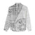 Samoa Siapo Elegant Women Casual Shirt Hibiscus White Motifs - Polynesian Pride