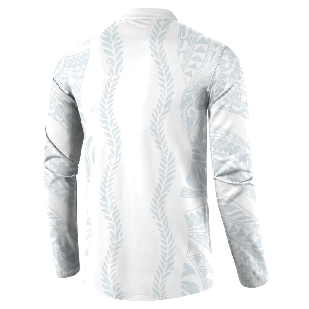 Samoa Lotu Tamaiti Button Sweatshirt Teuila With Tribal Motifs LT05 - Polynesian Pride