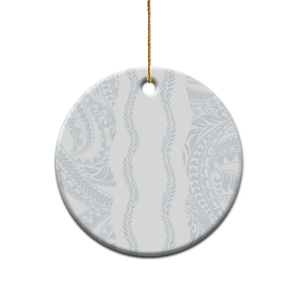 Samoa Lotu Tamaiti Ceramic Ornament Teuila With Tribal Motifs LT05 - Polynesian Pride