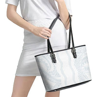 Samoa Lotu Tamaiti Leather Tote Bag Teuila With Tribal Motifs