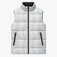 Samoa Lotu Tamaiti Sleeveless Puffer Jacket Teuila With Tribal Motifs