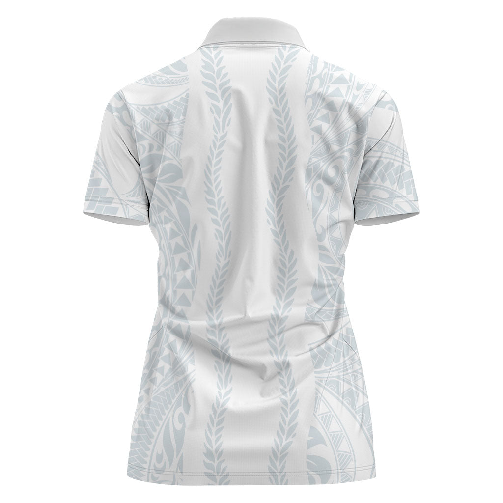 Samoa Lotu Tamaiti Women Polo Shirt Teuila With Tribal Motifs