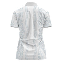 Samoa Lotu Tamaiti Women Polo Shirt Teuila With Tribal Motifs