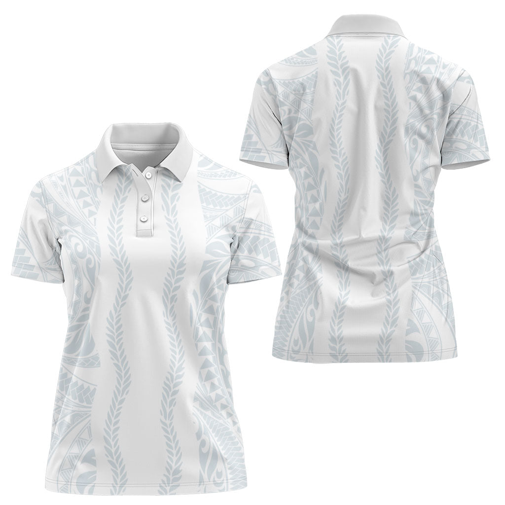 Samoa Lotu Tamaiti Women Polo Shirt Teuila With Tribal Motifs