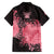 Breast Cancer Family Matching Tank Maxi Dress and Hawaiian Shirt Survivor Polynesian Ribbon Butterfly LT05 - Polynesian Pride