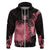 Breast Cancer Hoodie Survivor Polynesian Ribbon Butterfly LT05 Zip Hoodie Pink - Polynesian Pride