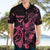 Breast Cancer Awareness Hawaiian Shirt Ribbon Polynesian Pattern Black Version LT05 - Polynesian Pride