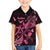 Personalized Breast Cancer Awareness Family Matching Long Sleeve Bodycon Dress and Hawaiian Shirt Ribbon Polynesian Pattern Black Version LT05 Son's Shirt Black - Polynesian Pride
