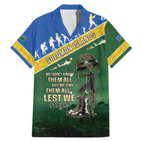 Solomon Islands Remembrance Day Family Matching Mermaid Dress and Hawaiian Shirt Lest We Forget