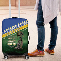 Solomon Islands Remembrance Day Luggage Cover Lest We Forget LT05 Green - Polynesian Pride