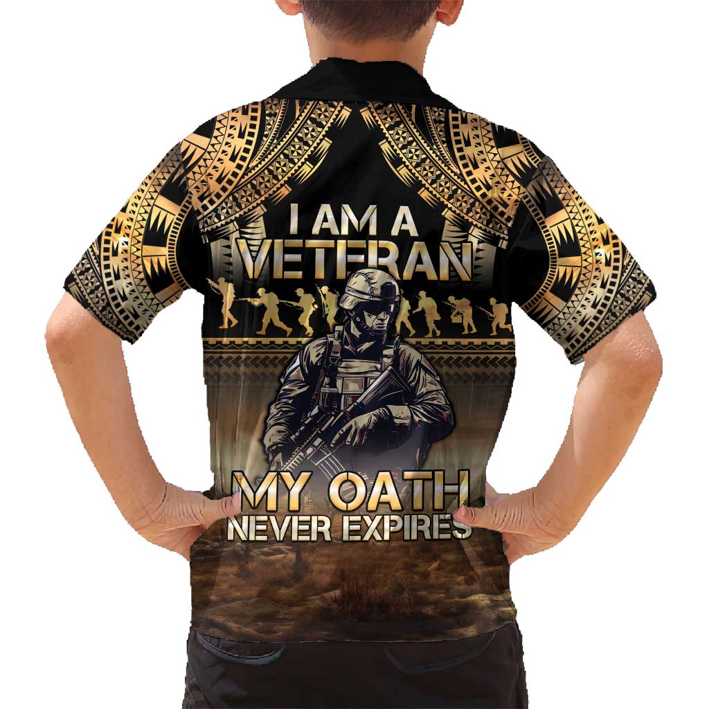 Polynesia Veterans Day Family Matching Long Sleeve Bodycon Dress and Hawaiian Shirt Thank You Veterans Polynesian Pattern LT05 - Polynesian Pride