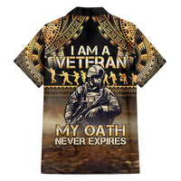 Polynesia Veterans Day Family Matching Long Sleeve Bodycon Dress and Hawaiian Shirt Thank You Veterans Polynesian Pattern LT05 - Polynesian Pride