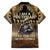 Polynesia Veterans Day Family Matching Off The Shoulder Long Sleeve Dress and Hawaiian Shirt Thank You Veterans Polynesian Pattern