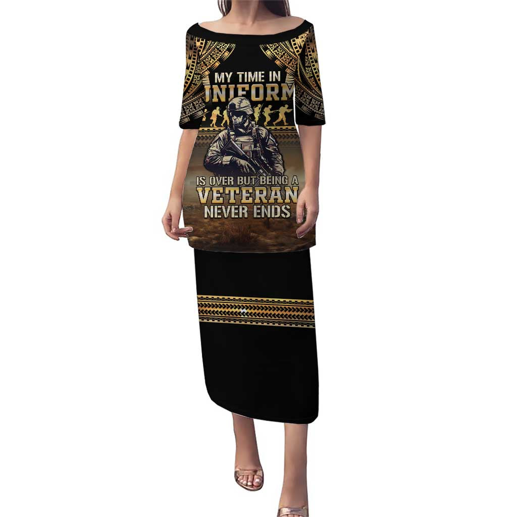 Polynesia Veterans Day Puletasi Thank You Veterans Polynesian Pattern