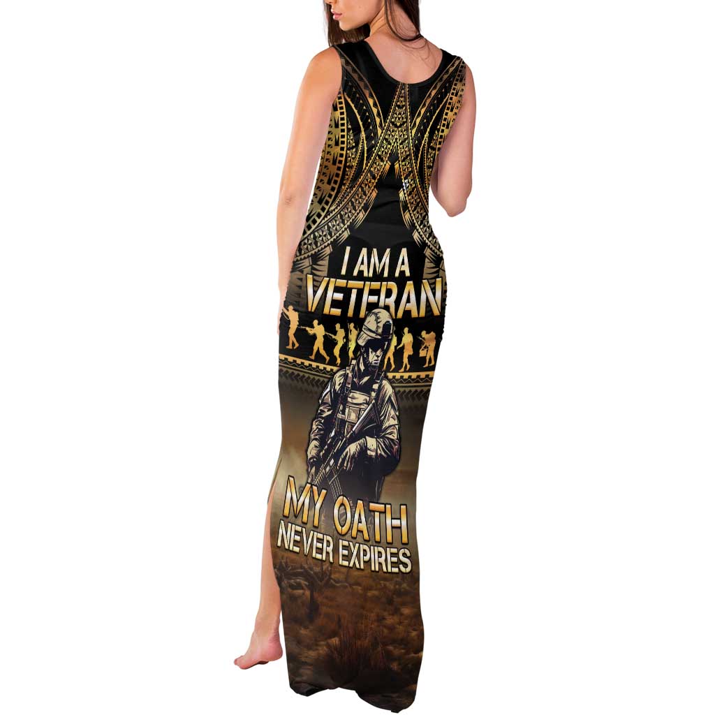 Polynesia Veterans Day Tank Maxi Dress Thank You Veterans Polynesian Pattern