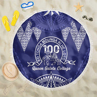 Queen Salote College Centenary Beach Blanket Tongan Kupesi Pattern - Polynesian Pride