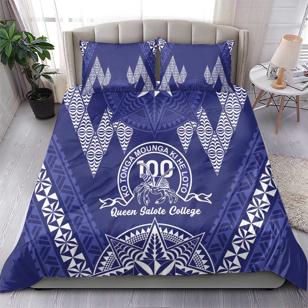 Queen Salote College Centenary Bedding Set Tongan Kupesi Pattern - Polynesian Pride