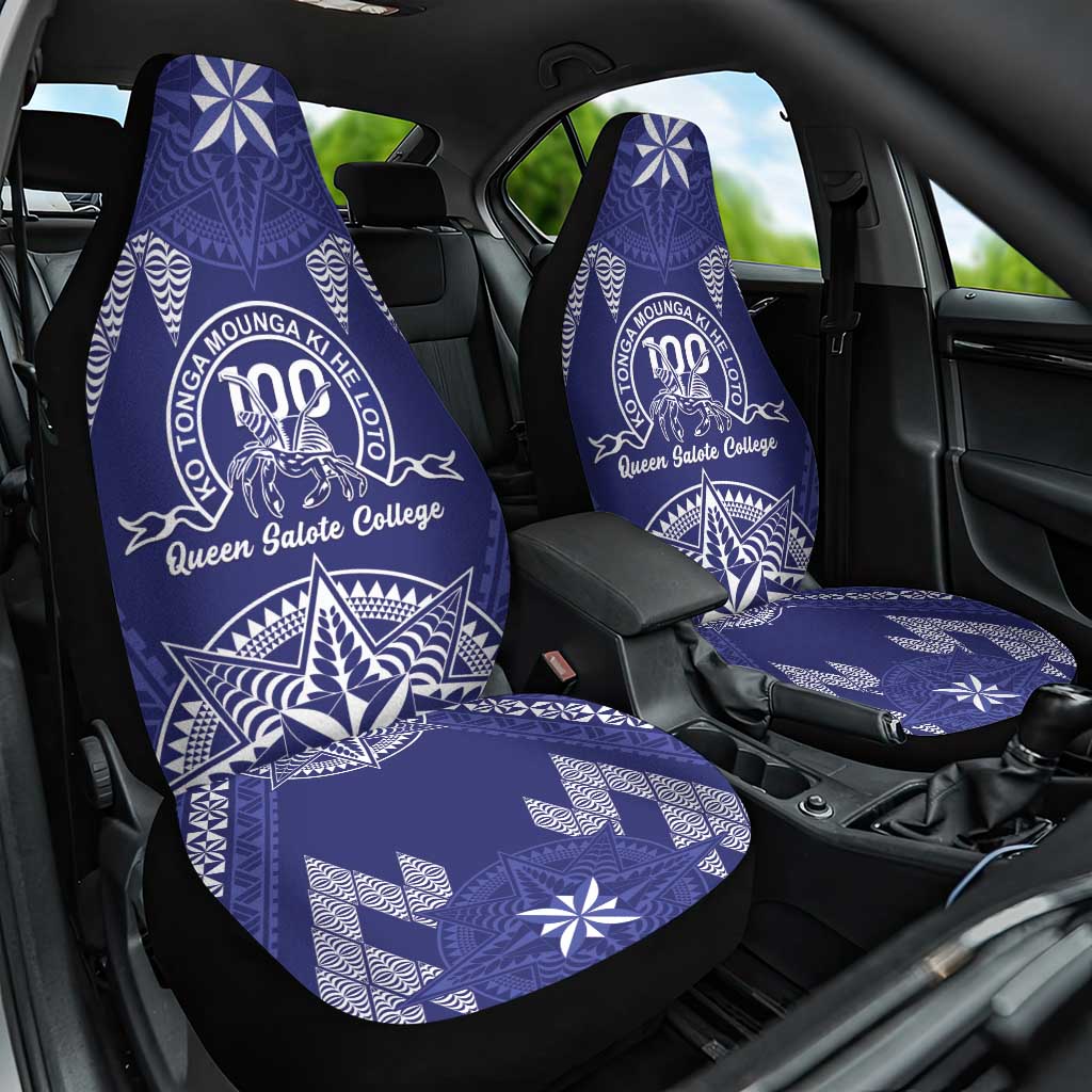 Queen Salote College Centenary Car Seat Cover Tongan Kupesi Pattern - Polynesian Pride