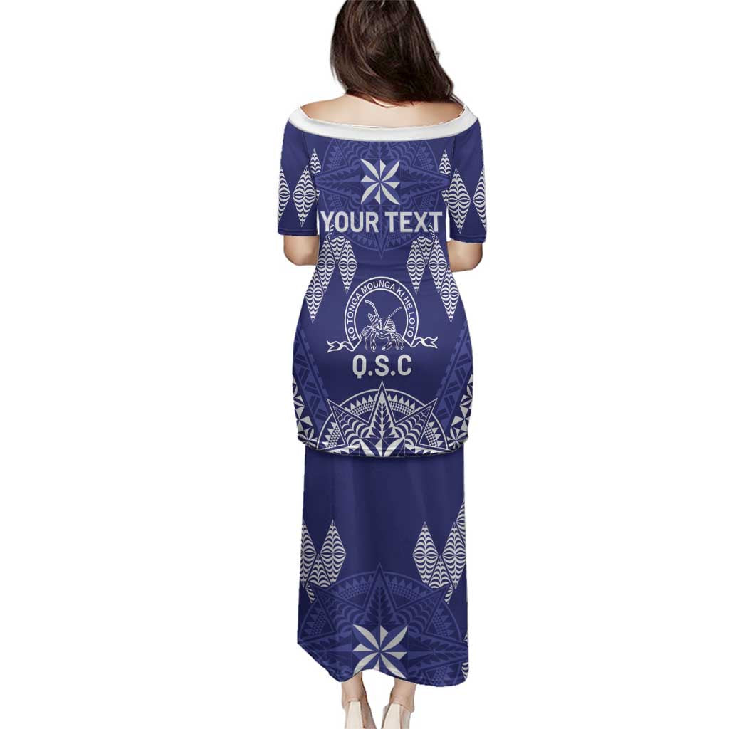 Personalised Queen Salote College Centenary Family Matching Puletasi and Hawaiian Shirt Tongan Kupesi Pattern - Polynesian Pride