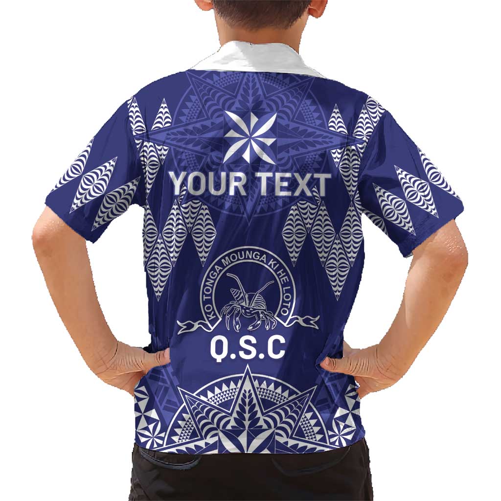 Personalised Queen Salote College Centenary Family Matching Short Sleeve Bodycon Dress and Hawaiian Shirt Tongan Kupesi Pattern - Polynesian Pride