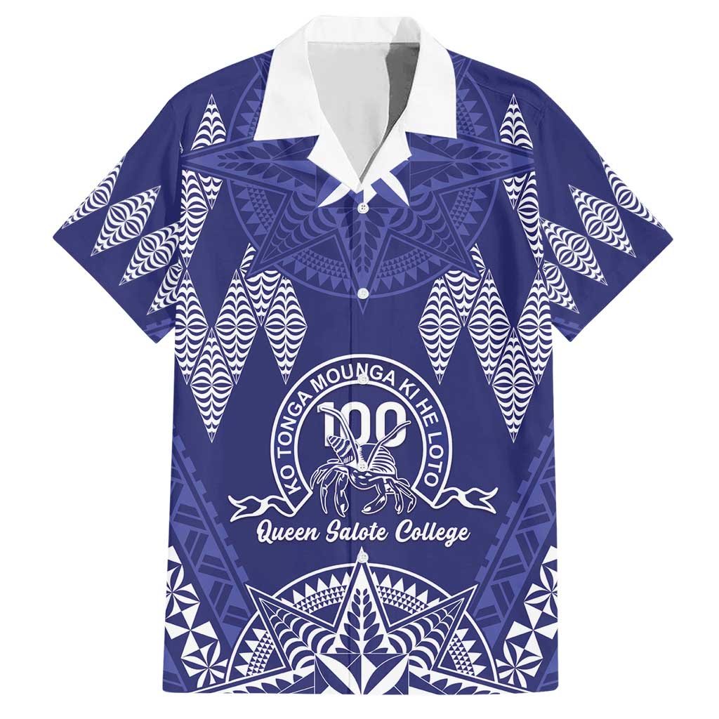 Personalised Queen Salote College Centenary Family Matching Short Sleeve Bodycon Dress and Hawaiian Shirt Tongan Kupesi Pattern - Polynesian Pride