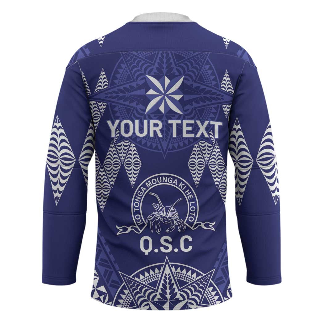 Personalised Queen Salote College Centenary Hockey Jersey Tongan Kupesi Pattern - Polynesian Pride