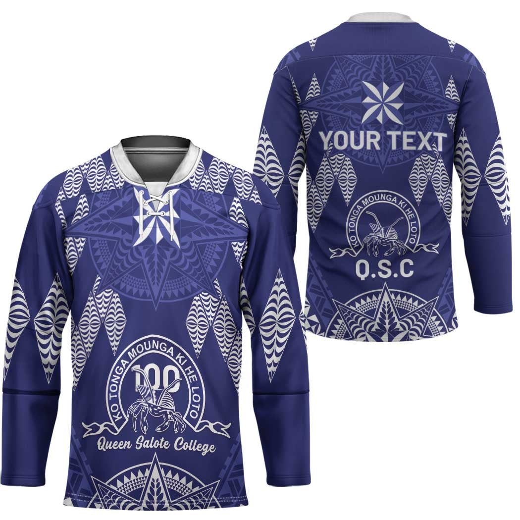 Personalised Queen Salote College Centenary Hockey Jersey Tongan Kupesi Pattern - Polynesian Pride