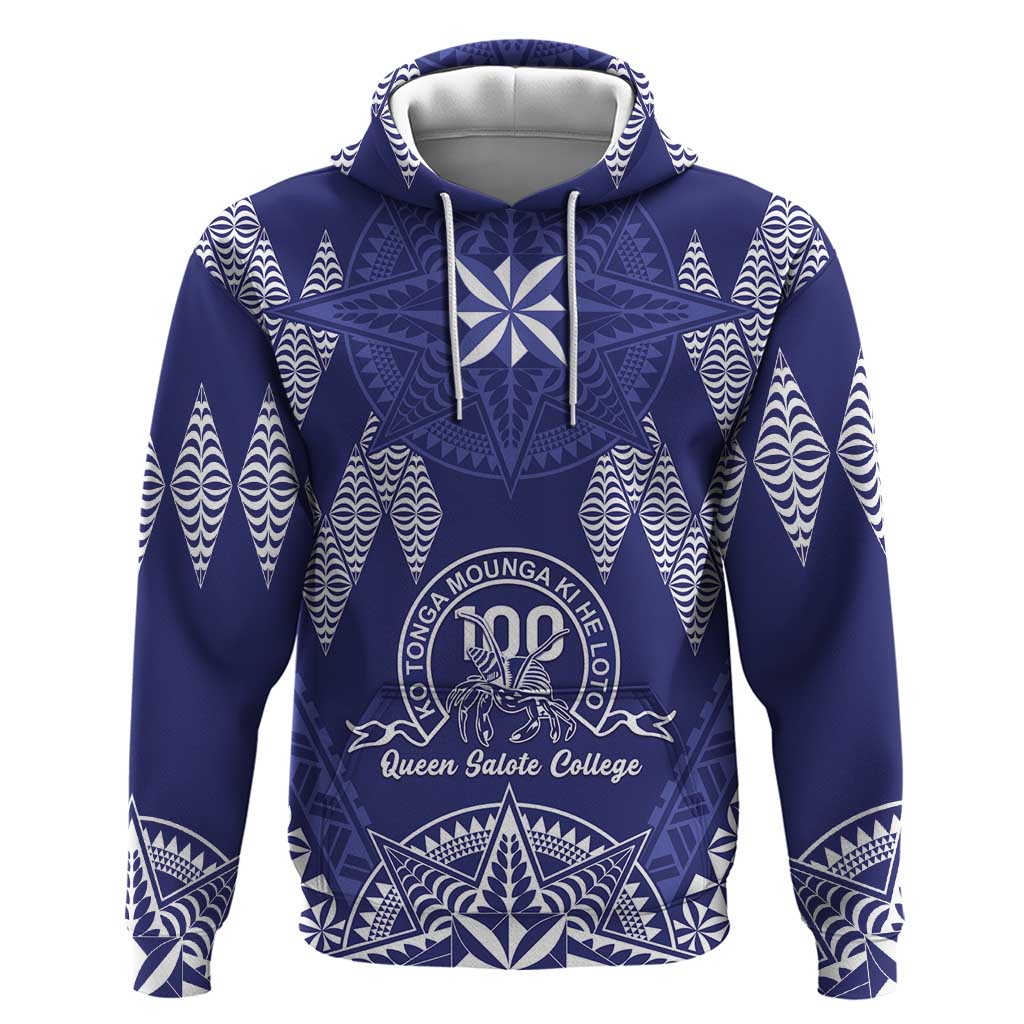 Personalised Queen Salote College Centenary Hoodie Tongan Kupesi Pattern - Polynesian Pride