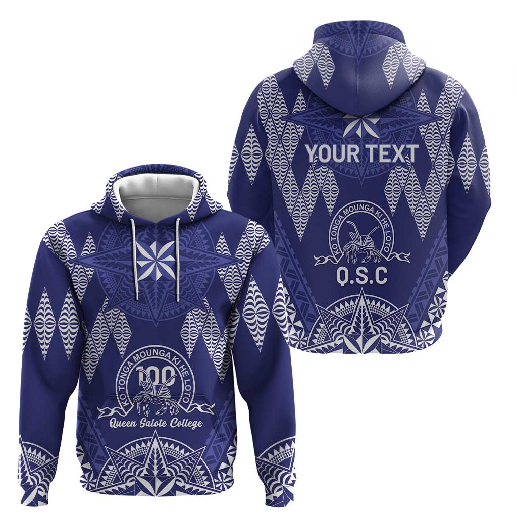 Personalised Queen Salote College Centenary Hoodie Tongan Kupesi Pattern - Polynesian Pride