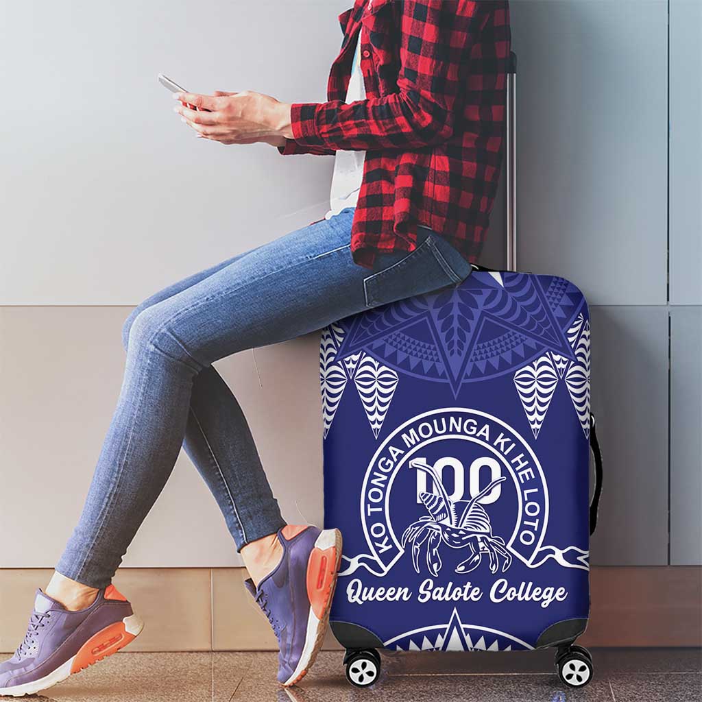 Queen Salote College Centenary Luggage Cover Tongan Kupesi Pattern - Polynesian Pride