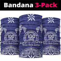 Queen Salote College Centenary Neck Gaiter Tongan Kupesi Pattern - Polynesian Pride
