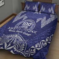 Queen Salote College Centenary Quilt Bed Set Tongan Kupesi Pattern - Polynesian Pride
