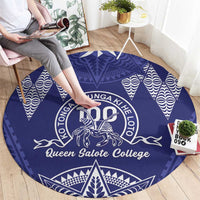 Queen Salote College Centenary Round Carpet Tongan Kupesi Pattern - Polynesian Pride