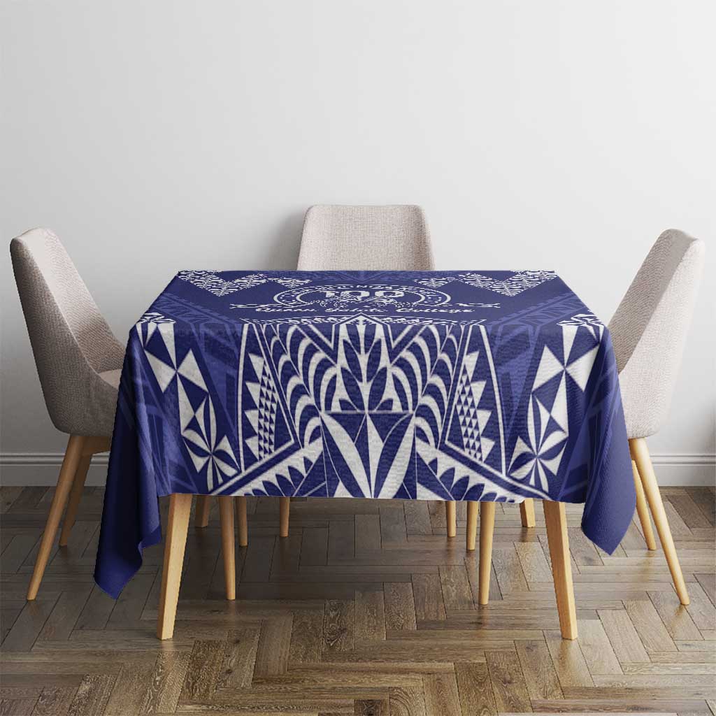 Queen Salote College Centenary Tablecloth Tongan Kupesi Pattern - Polynesian Pride