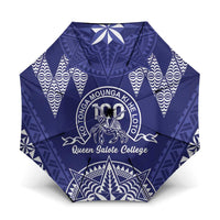 Queen Salote College Centenary Umbrella Tongan Kupesi Pattern - Polynesian Pride