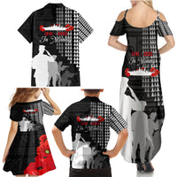 Pearl Harbor Remembrance Day Family Matching Summer Maxi Dress and Hawaiian Shirt USS Arizona In Memory With Polynesian Pattern LT05 - Polynesian Pride