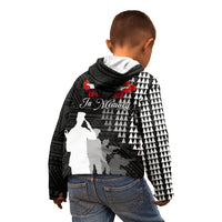 Pearl Harbor Remembrance Day Kid Hoodie USS Arizona In Memory With Polynesian Pattern LT05 - Polynesian Pride