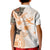 Fiji Kid Polo Shirt Masi Tapa Pattern Brown LT05 - Polynesian Pride