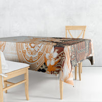 Fiji Tablecloth Masi Tapa Pattern Brown LT05 - Polynesian Pride
