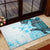 Fiji Rubber Doormat Masi Tapa Pattern Blue LT05 - Polynesian Pride