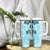 Fiji Tumbler With Handle Masi Tapa Pattern Blue