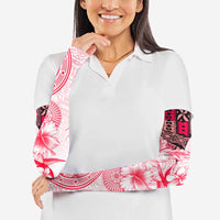 Fiji Arm Sleeves Masi Tapa Pattern Red - Polynesian Pride