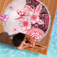 Fiji Beach Blanket Masi Tapa Pattern Red LT05 - Polynesian Pride