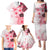 Fiji Family Matching Puletasi Dress and Hawaiian Shirt Masi Tapa Pattern Red LT05 - Polynesian Pride