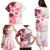 Fiji Family Matching Puletasi Dress and Hawaiian Shirt Masi Tapa Pattern Red LT05 - Polynesian Pride