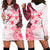 Fiji Hoodie Dress Masi Tapa Pattern Red LT05 - Polynesian Pride