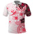 Fiji Polo Shirt Masi Tapa Pattern Red LT05 Red - Polynesian Pride