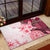 Fiji Rubber Doormat Masi Tapa Pattern Red LT05 - Polynesian Pride