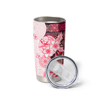 Fiji Tumbler Cup Masi Tapa Pattern Red